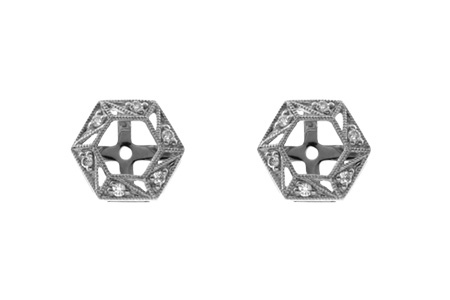 B045-90287: EARRING JACKETS .08 TW (FOR 0.50-1.00 CT TW STUDS)